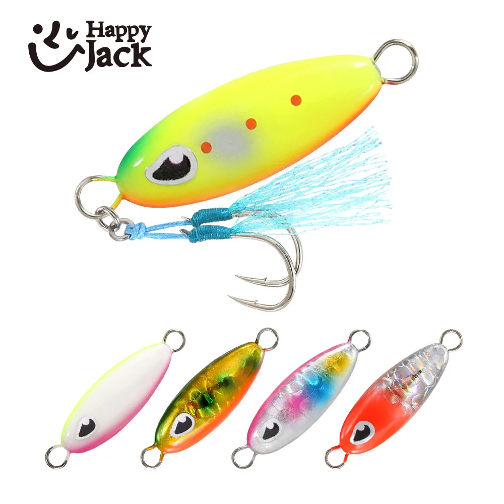 

Happyjack Metal Jig Lure metal slow jigging lures 3 5 7 10 14G japan quality mini Bass Fishing Lure Artificial Bait Tackle