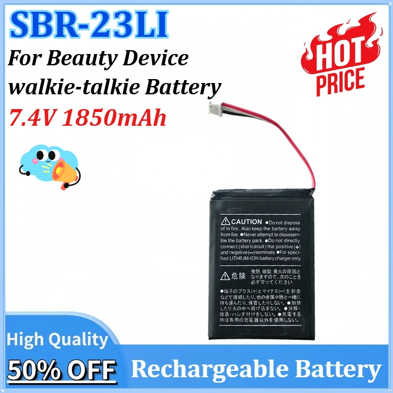 

Newly upgraded SBR-23LI 7.4V 1850mAh Lithium Battery Polymer Beauty Device Rich Hydrogen Water Cup KC walkie-talkie Battery Pack