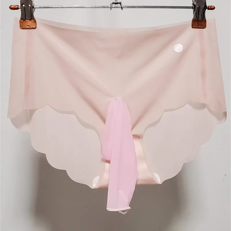 الفيل الأنف الملابس الداخلية رقيقة جدا الذكور مثير ملخصات الحرير الجليد سلس الرجال انظر من خلال سراويل رصاصة فصل الملابس الداخلية