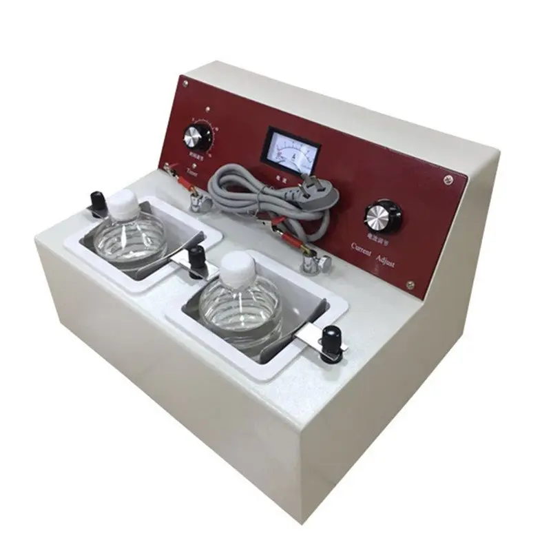 Dental Laboratory Electrolytic Polisher Stainless Steel Electric Polishing Machine with Two Water Baths