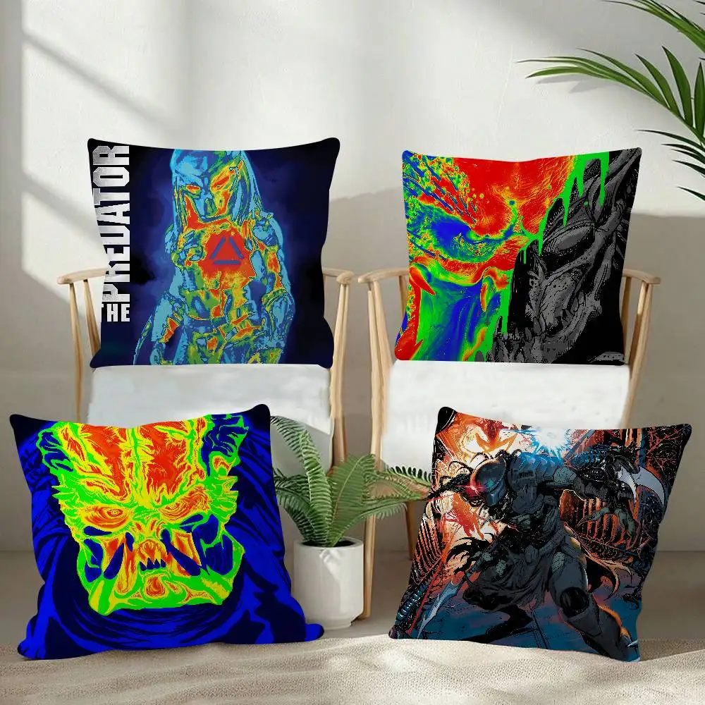 Movie P-Predator Pillow Case For Sofa Decor Car Office Room Printing Cushion Cover Decorations And Protector