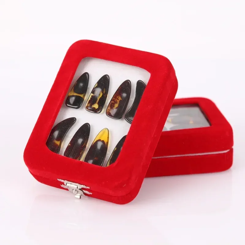 

4L+4R Guzheng Practice Nail Cover Thumb Finger Guard Protector Artificial Faux Fingernails Tips Zither Koto Finger Picks 8pcs