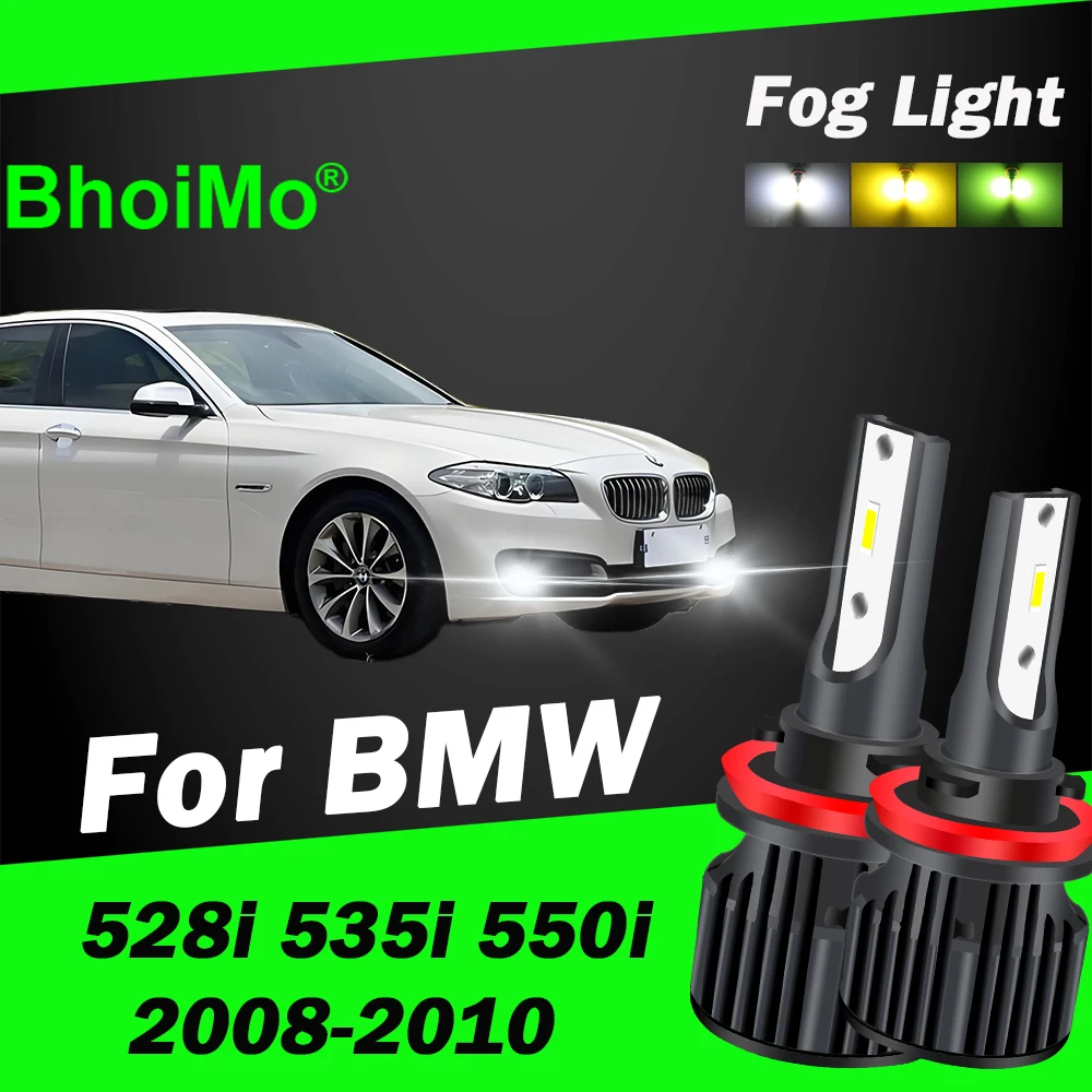 

BhoiMo For BMW 528i 535i 550i 5 Series Led Lamp Front Fog Light Bulb 2008 2009 2010 Car Auto
