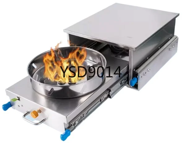 

RV Stainless Steel Sink With Gas Stove Slide Out Kitchen For Camper Trailer Caravan Motorhome