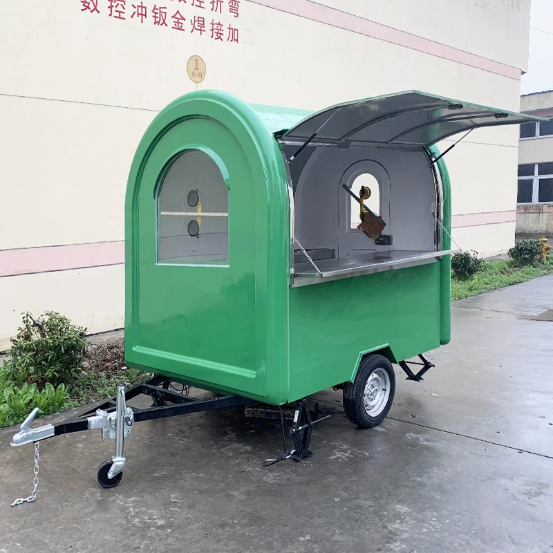 Support Customized Fast Service Industry Standard Food Truck Trailer Quick Setup Reliable Equipment for Street or Mall