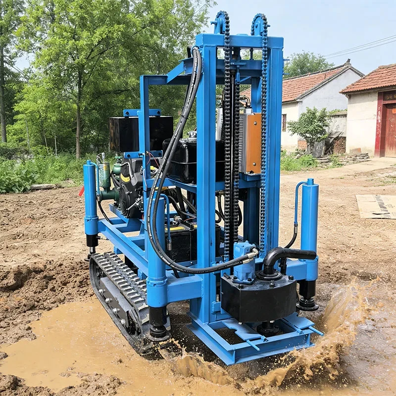 

Best-Selling 200M Industrial-Grade , Available In Power Levels Of 22HP And 35HP, Wheeled Chassis Drilling Rig, Offer