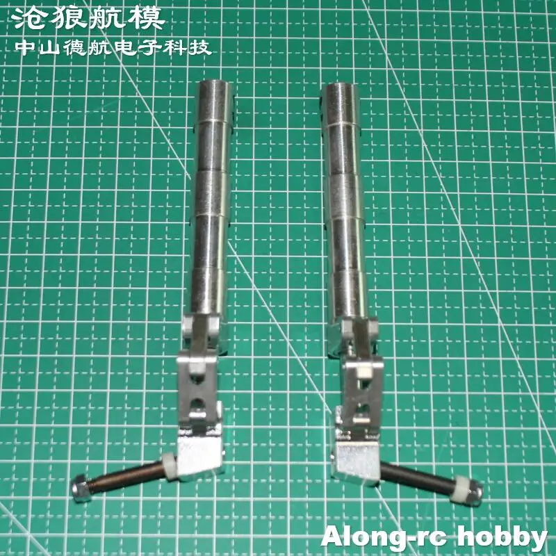 1 paire 80 90 à 180mm D4 D5 15 degrés amortissement principal train d'atterrissage à genoux adapté aux modèles J10 DIY 3-6kg pièces d'avion EDF RC