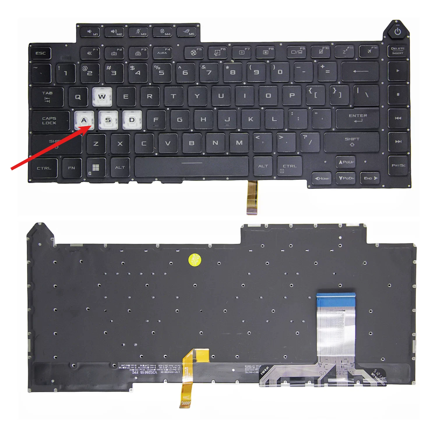For Asus Magic Blaster New 5R G15 2021 G513Q G513QY/QM Keyboard RGB Backlight