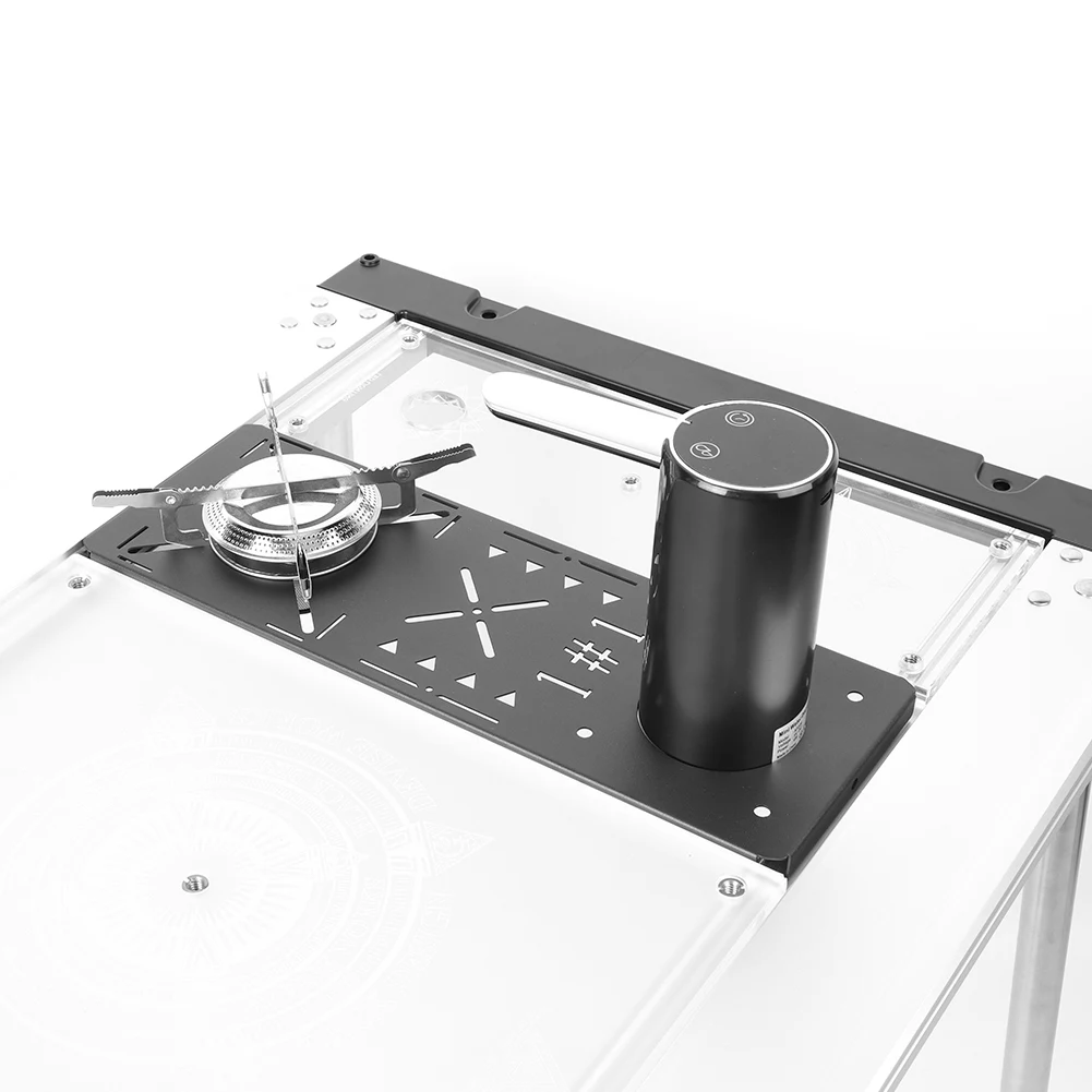 IGT Table Unit Plate with Foldable Water Suction Device Outdoor Stove Furnace Board Camping Stove Table Plate for Outdoor Hiking