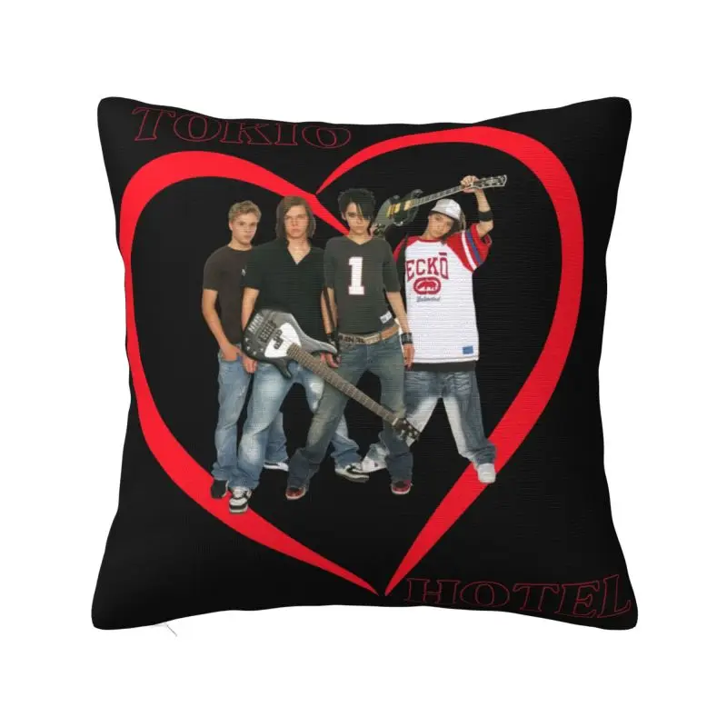 

Custom Tokio Hotel Rock Band Bill Kaulitz Cushion Cover 45x45cm Velvet Nordic Pillows