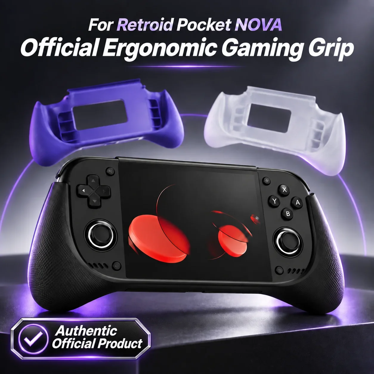 Official Retroid Pocket Nova TPU Grip Case Anti Slip Shockproof Ergonomic Protective Cover Handheld Game Console Accessorie