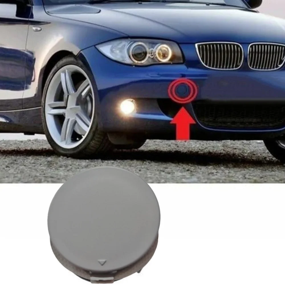 

Front Bumper Tow Hook Cover For BMW 1 E81 E87 04-11 M SPORT Trailer Hook Eye Lid Cap Weather-Resistant Easy Installation
