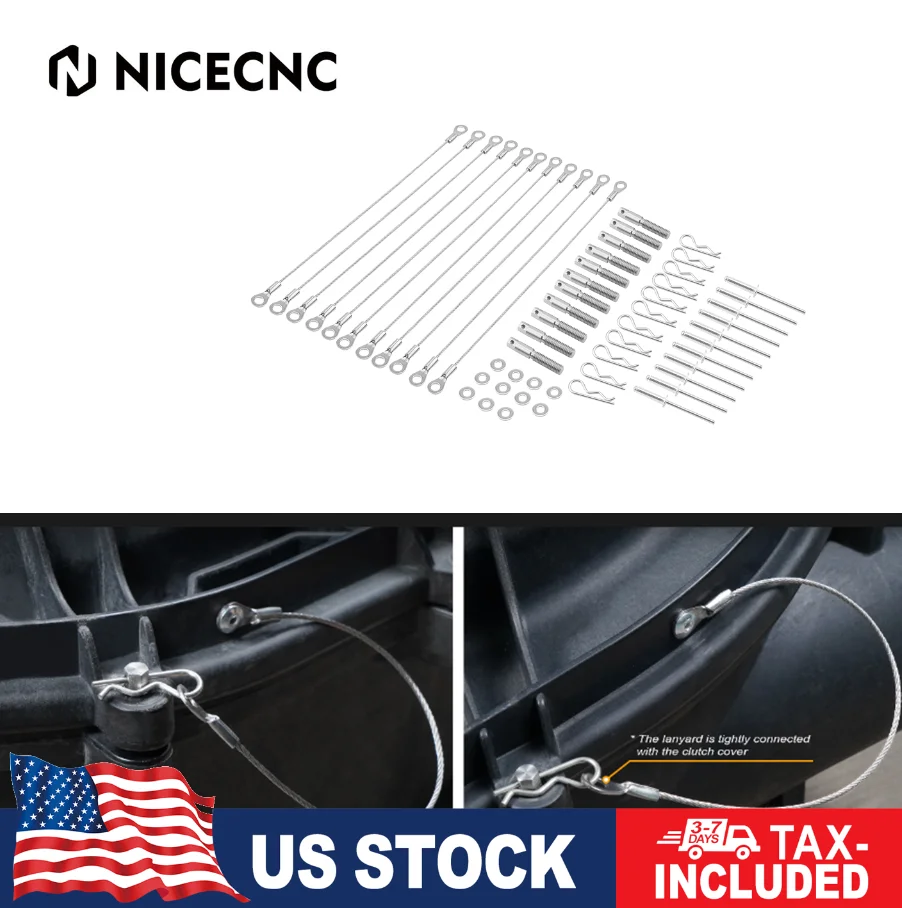 NICECNC UTV Clutch Cover Pin Kit Easy Quick Release Belt For Can Am Maverick X3 2017-2021 Max Turbo R RR 900 HO Accessories