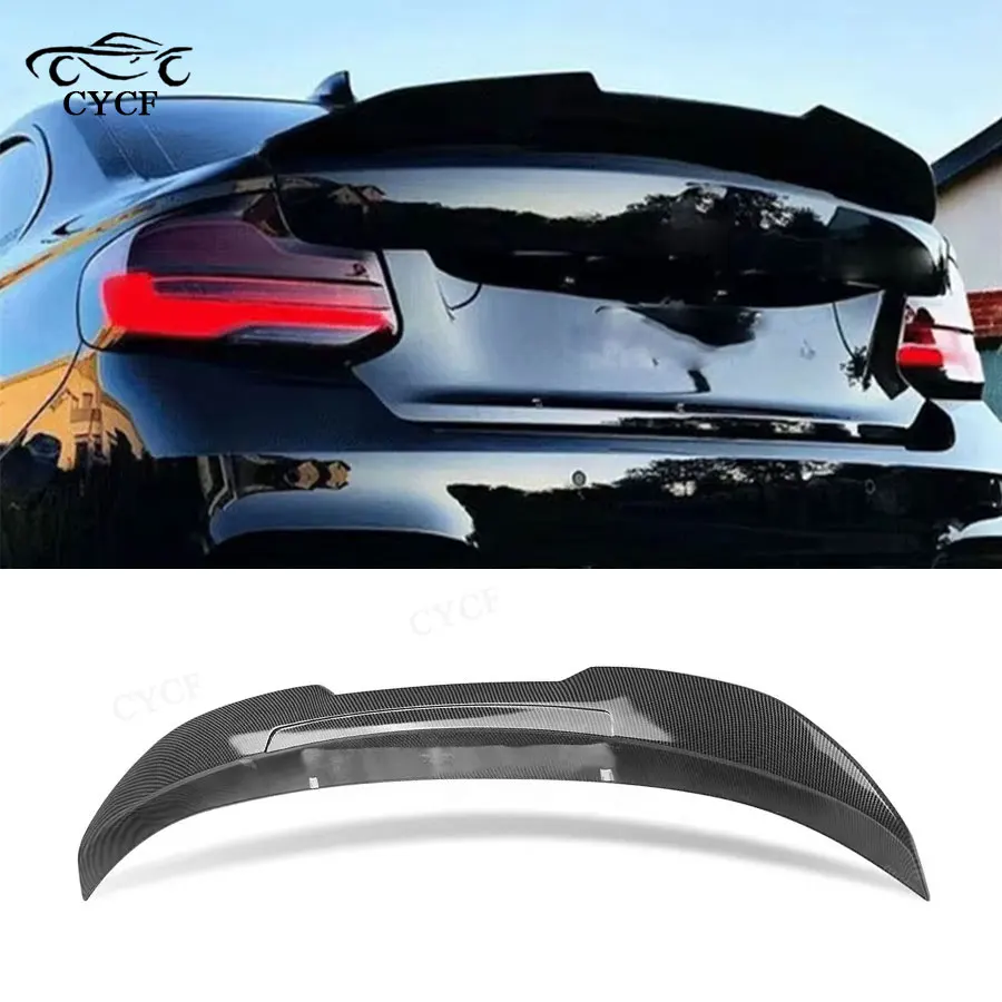 

Для BMW F22 2 серии F87 M2 14-21 задний спойлер из натурального углеродного волокна, обе стороны диффузора, запасные части, аксессуары