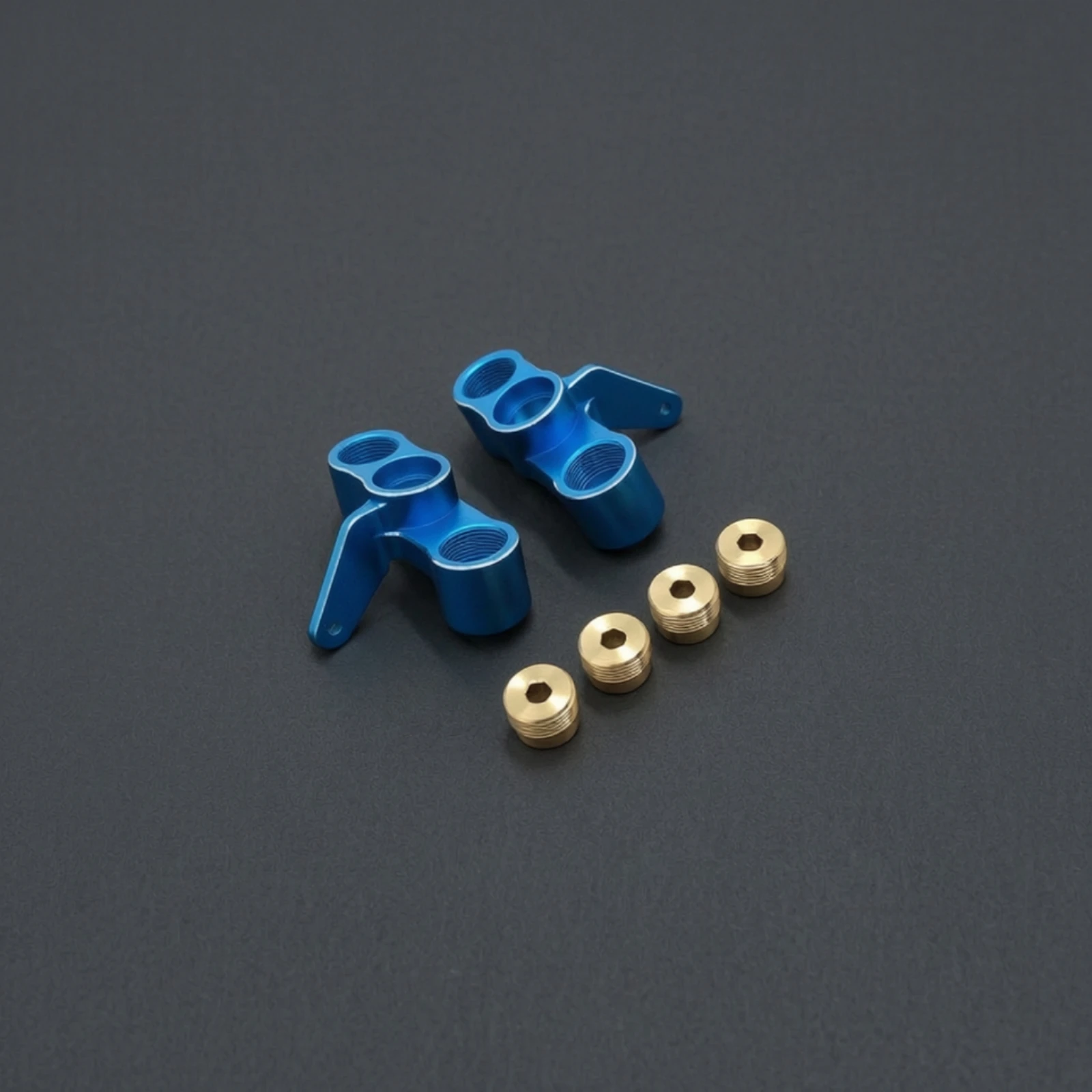 2 Pieces Steering Cups Brass Steering Knuckles Parts Lightweight Strong for RC Builders