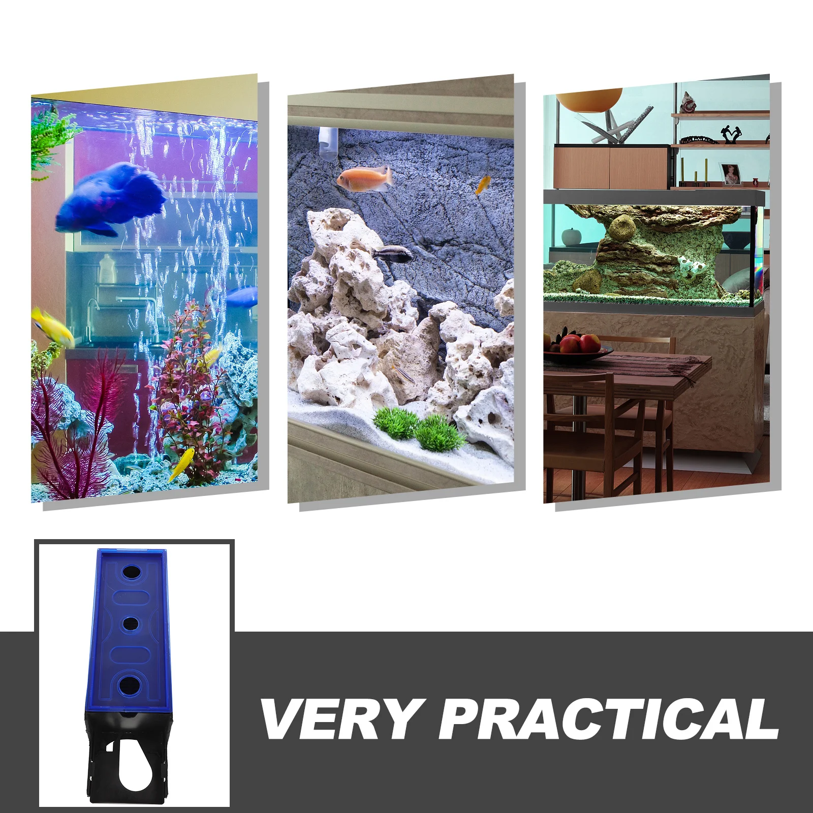 

External Filter Box Aquarium Hanging Filtration System Easy Maintenance Abundant Oxygen Healthy Environment Fish Tank Filter Box
