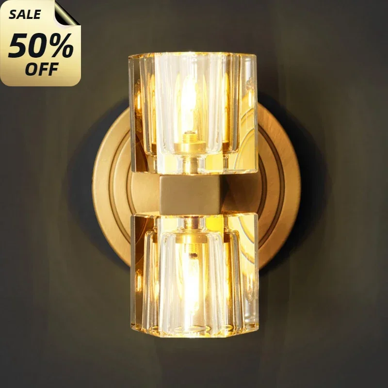 

American Postmodern Bedroom Bedside Lamp Aisle Corridor Study Room Living Room Background Decoration Led Indoor Lighting