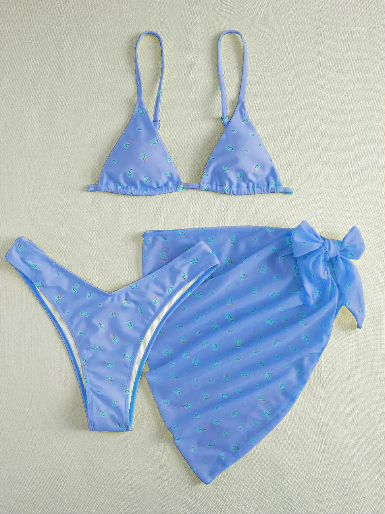 Maillot de bain 3 pièces Sexy pour femmes, couleur unie, ensemble Bikini, Cover-Up, jupe de plage, pour baigneurs, nouvelle collection 2026