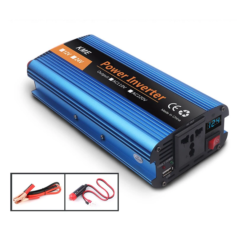 Imagem -06 - Fonte de Alimentação Inversor Interruptor Power Bank Converter 12 v 24v 36v 48v 60v dc ac 220v para 12 Volts 500w 1200w 2000w 2600w