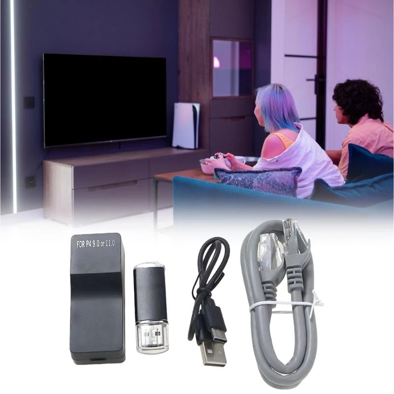 

77UB No Disassembly Need Plug And Play USB Key Dongle Suitable for Game Console FW 9.0 to 11.0 Systems with Ethernet Support