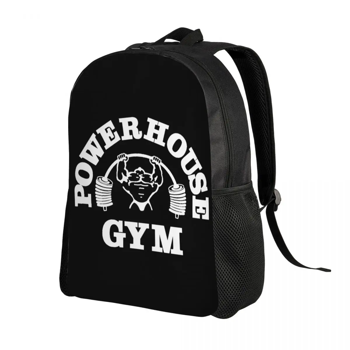 Mochilas de gimnasio personalizadas Powerhouse para mujeres y hombres, la Escuela Universitaria de moda para bolsa de libros, bolsas musculares de construcción de Fitness