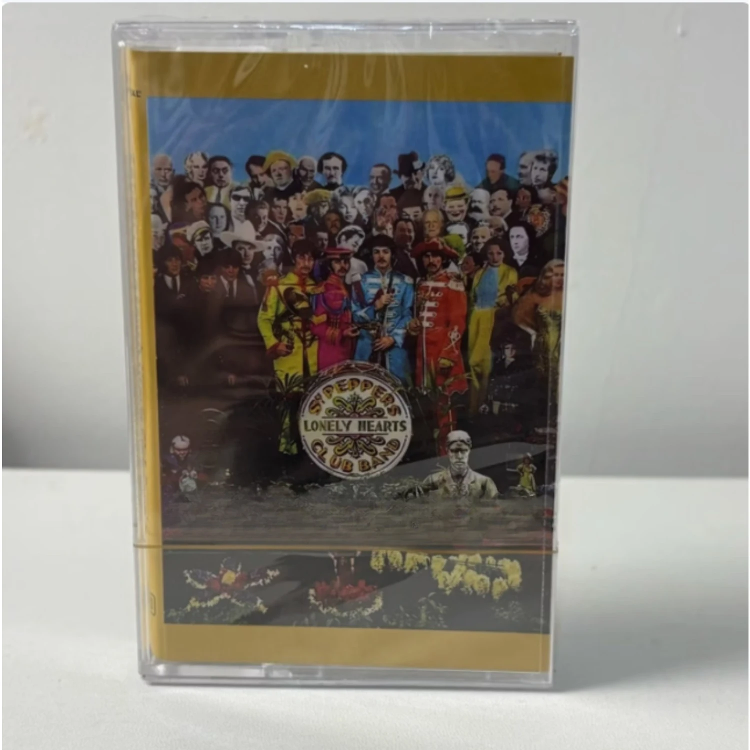 Casete de Música Retro de Rock Psicodélico, Portada Clásica con Retrato de Grupo de Arte Psicodélico, Casete Coleccionable Premium