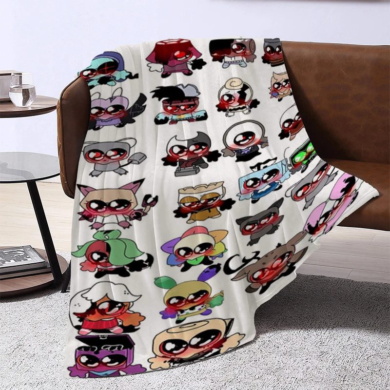 

Hot Game D-Dandys World Pebble Fleece Blankets Novelty Throw Blankets for Home 150*125cm Quilt