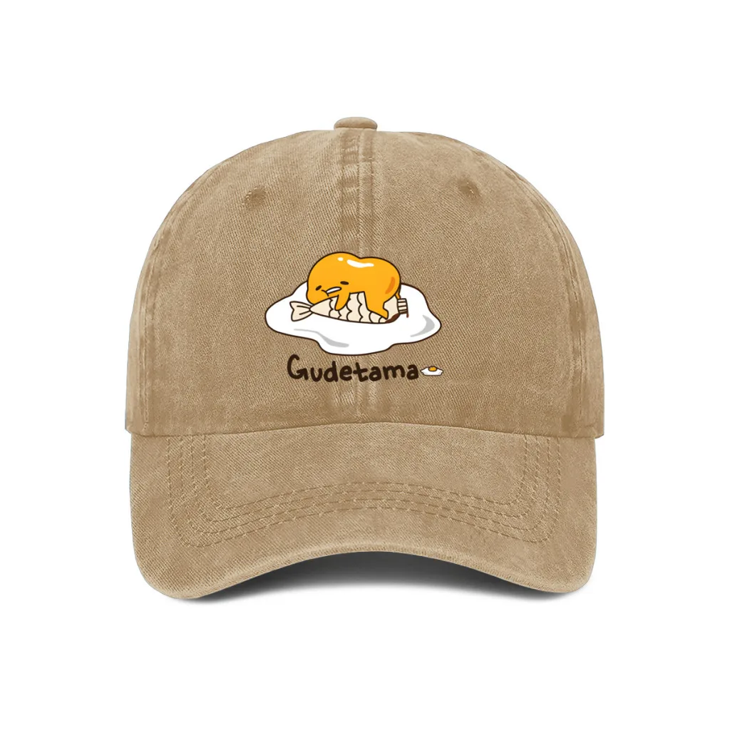 

Sanrio Gudetama Fashion Baseball Caps Women Men Snapback Cap Female Male Visors Sun Hat Unisex Adjustable Trucker Hats