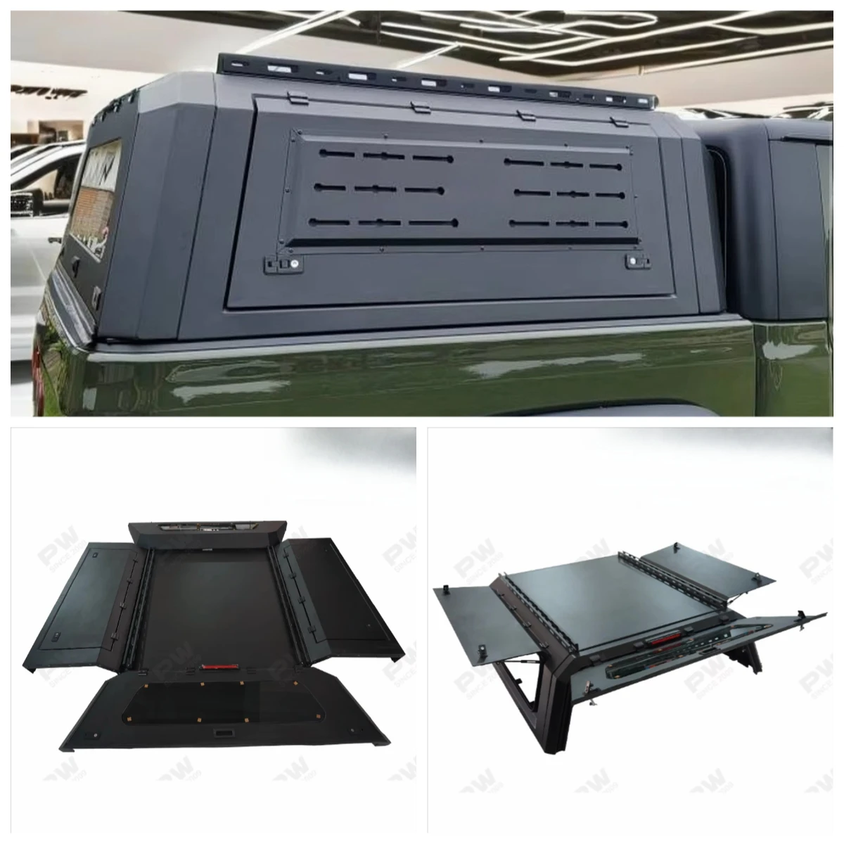Anti Rain Lockable Roll Up Tonneau Cover for TACOMA Reinforced Frame Truck Accessories STVE7F3