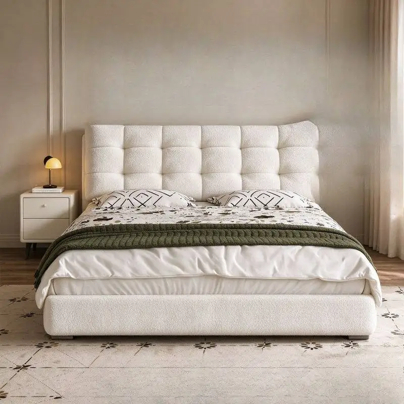Wooden Bedding Headboards Bed Nightstand Drawers Accessories Platform Frame Bed Modern Bedframes Camas Matrimoniales Furniture