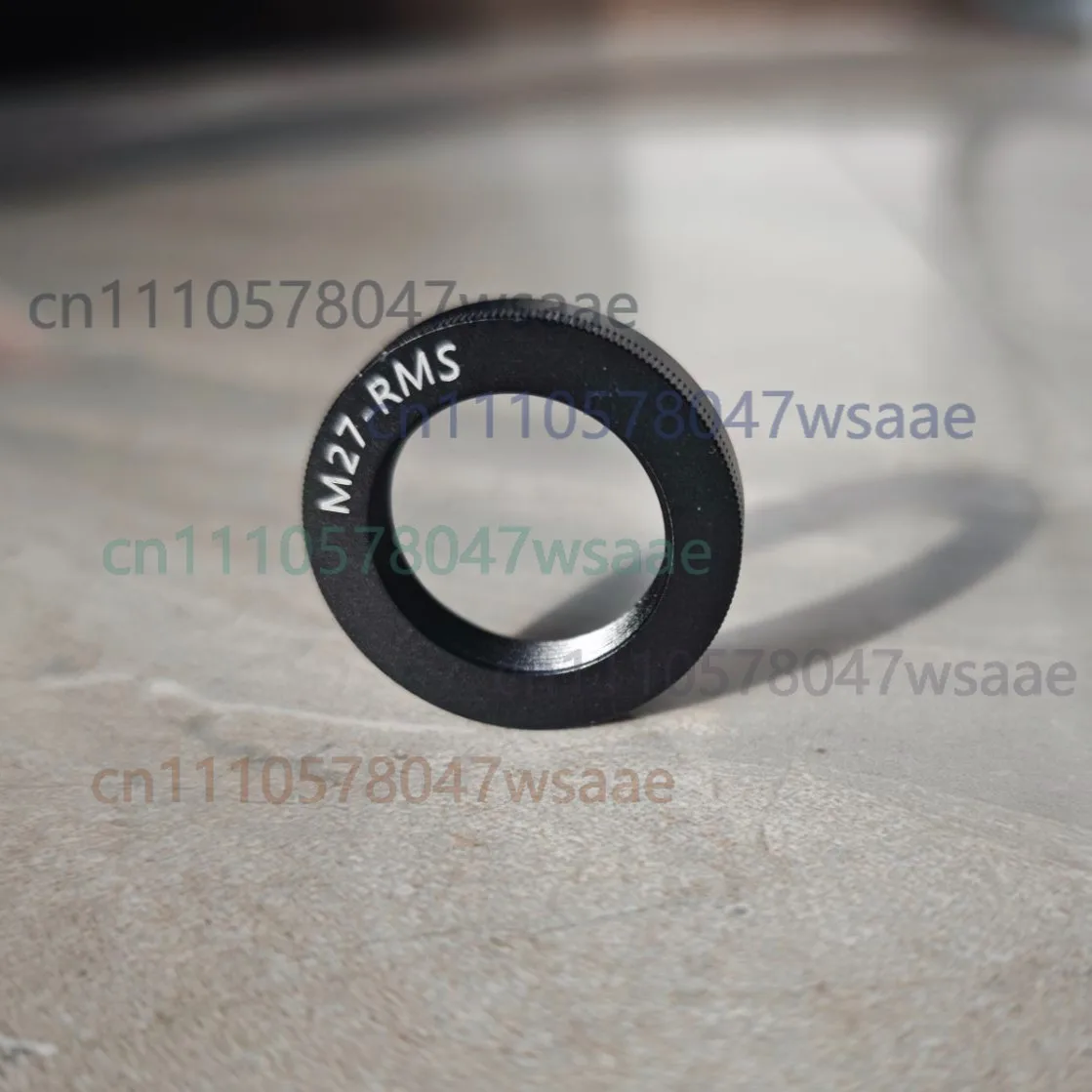 For M27-RMS Adapter Ring, M27x0.75 Male to RMS Female Thread, Fits Microscope Objective Lenses