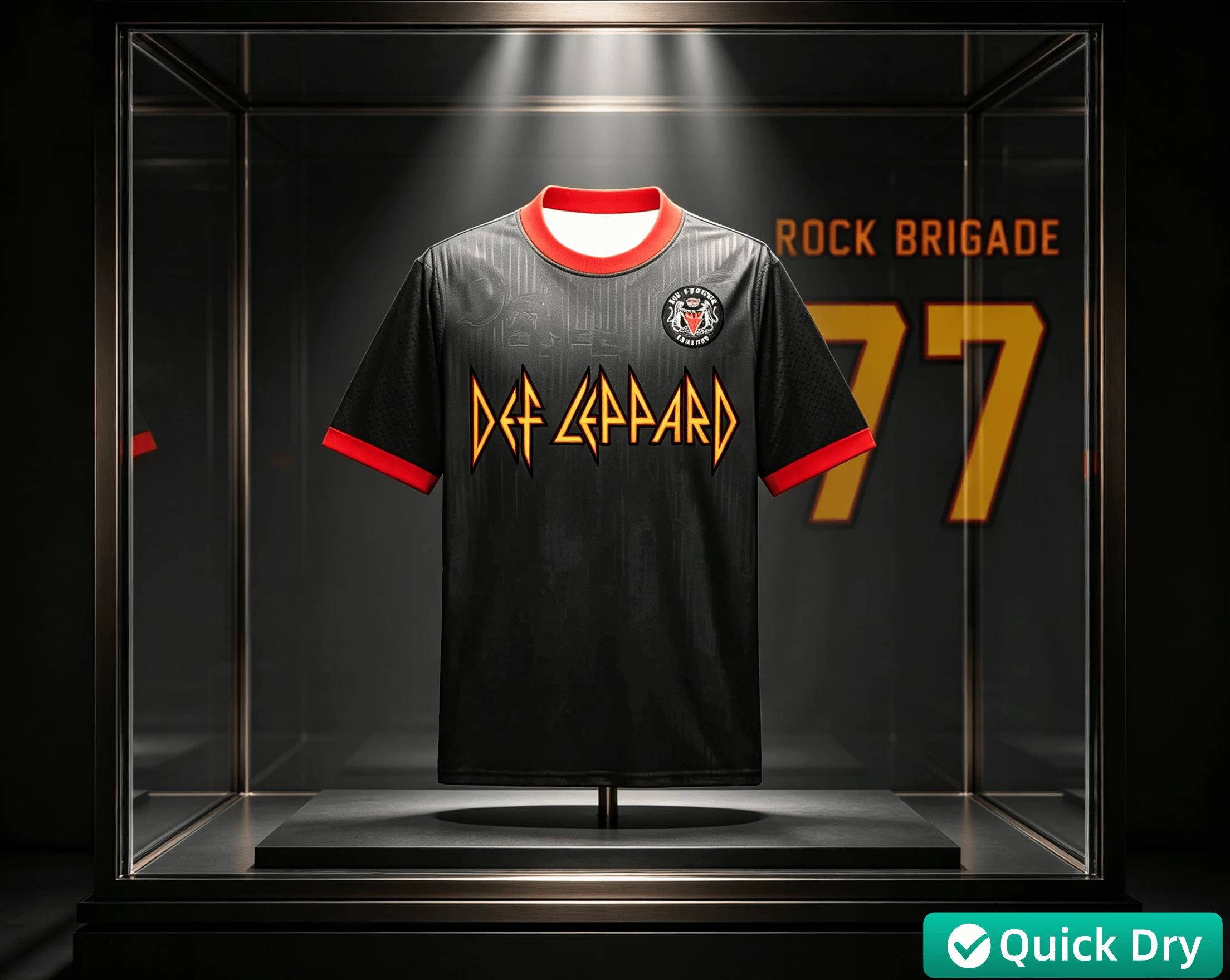 Nueva camiseta de fútbol Def Leppard Rock Brigade para hombre y mujer, camiseta deportiva transpirable de secado rápido, ropa de calle para niños y familia