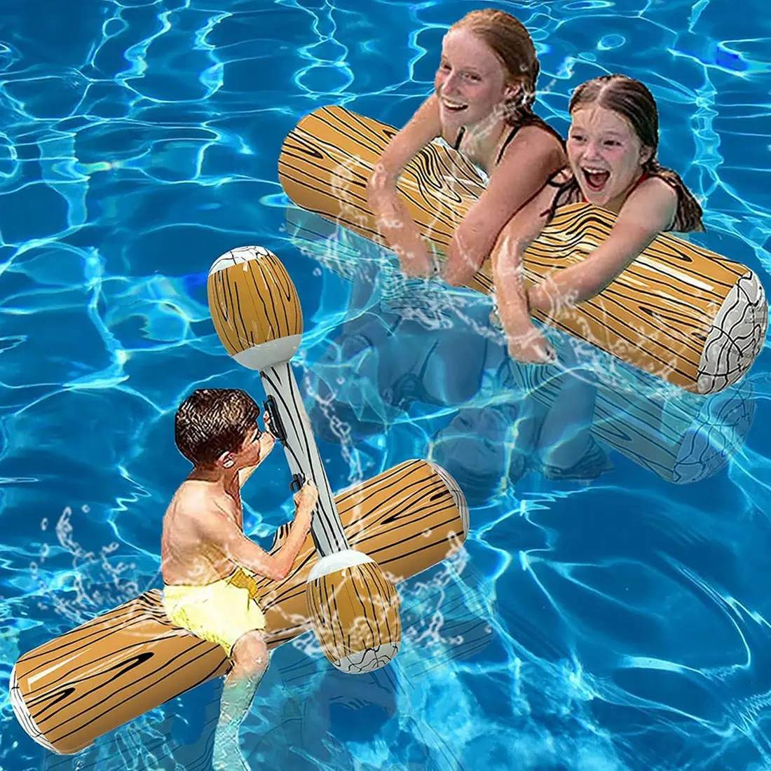 

YWDZ-2 Set Of Swimming Pool Floating Games Inflatable Water Sports Bumper Toys Adult Summer Beach Swimming Ring