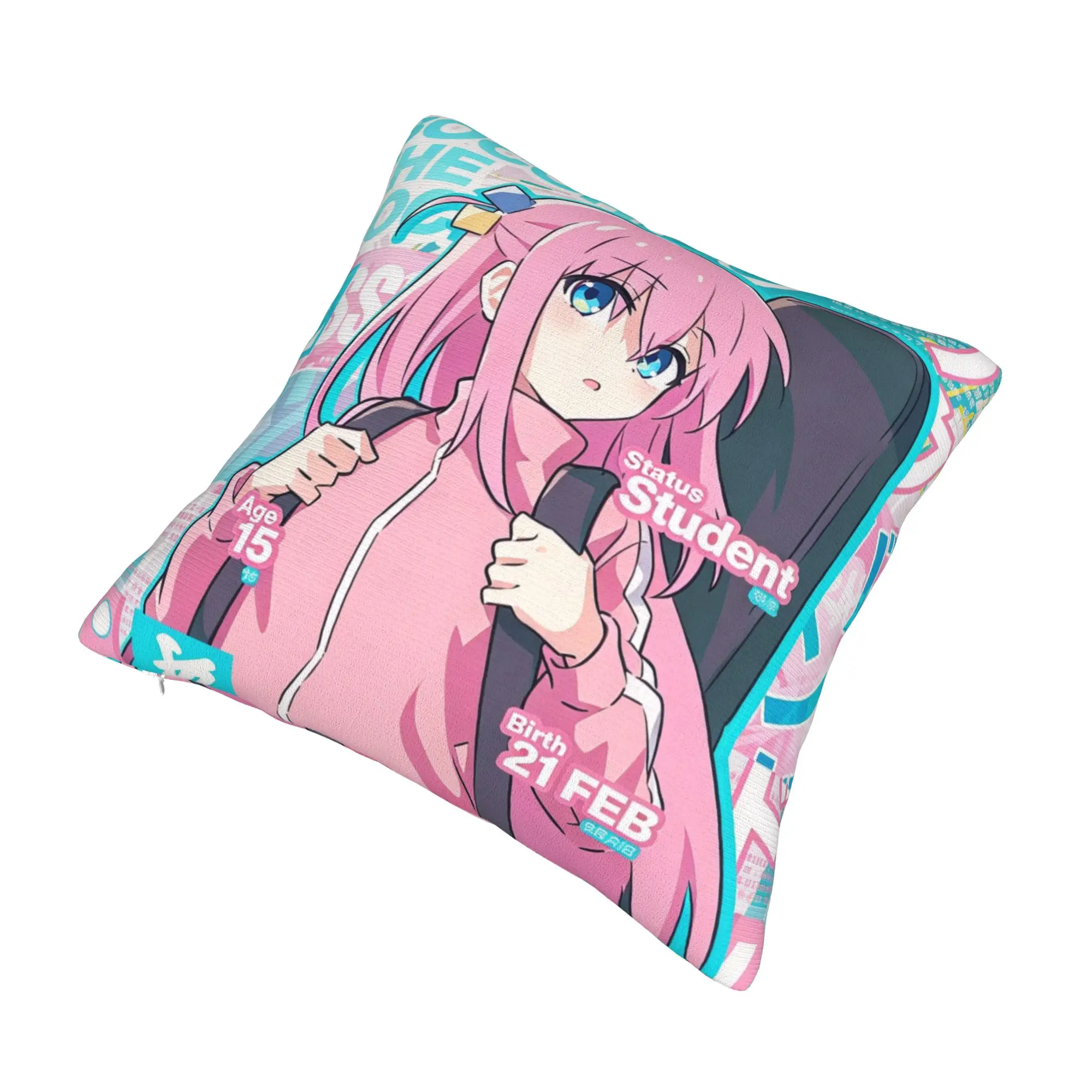 B-Bocchis the R-Rocks Luxury Throw Pillow Covers Home Decorative Anime Comic Cushion