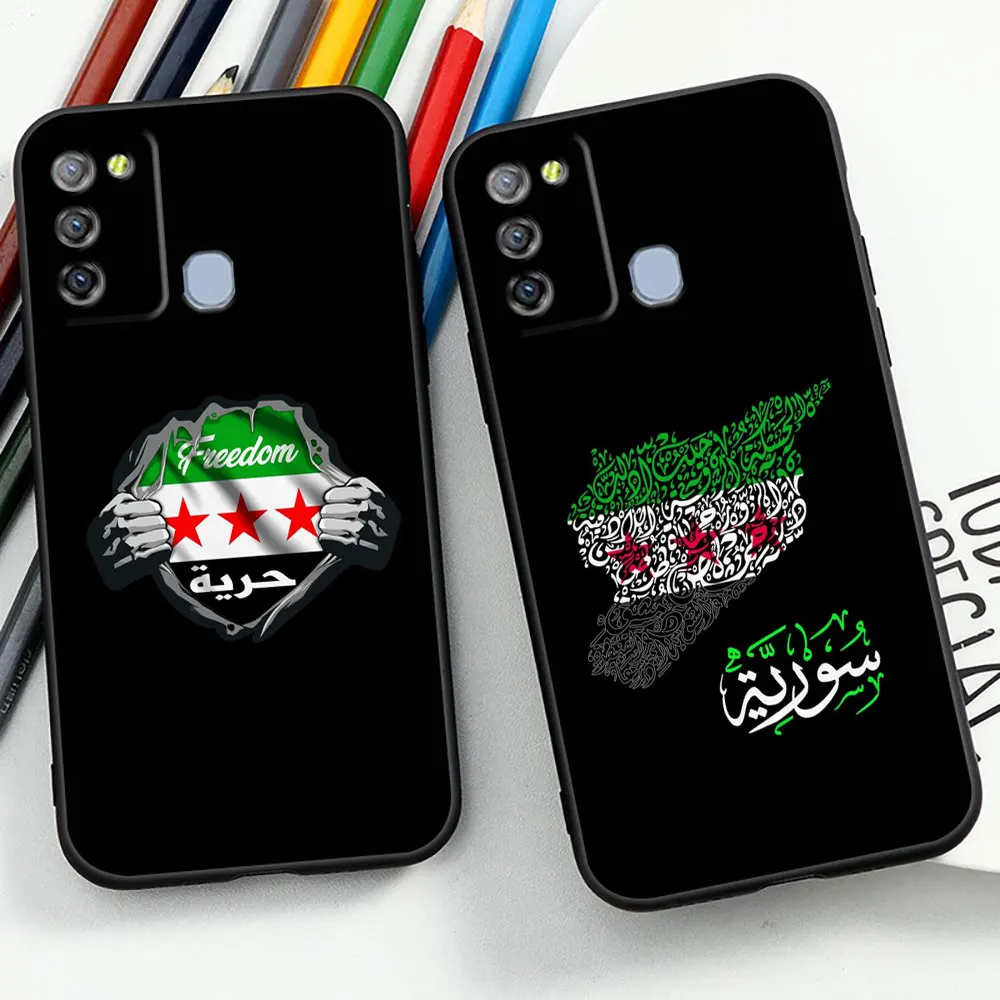 Syrian Revolution Flag Case For Infinix Note Zero Tecno Pova Camon 30 30I 12 12G96 11 10 11S Vip Play 20 5 4 2 19 16 Pro Cover