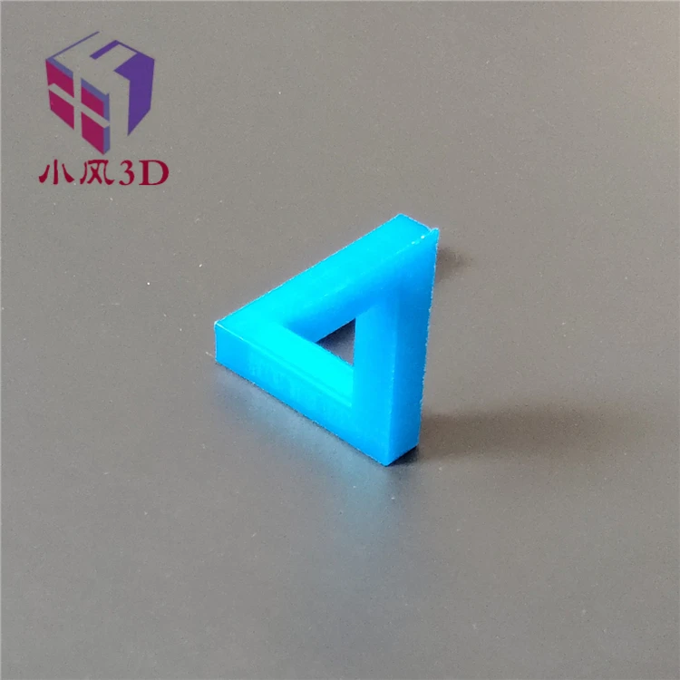 3D printing visual illusion geometric model penrose open Penrose paradox impossible triangle