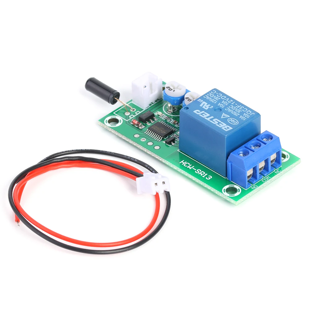 DC 12V Vibration Sensor Trigger Board for DIY Alarm System Relay Switch Module