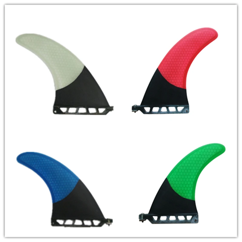 

Surfboard Single Fins 6 inch Center Fins Long Board Fins Blue/Green/White/Red Surf Fins Water Sports