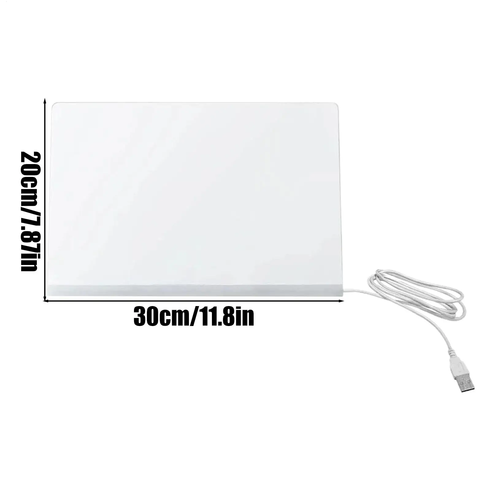 LED-Leuchten-Doodle-Brett, Acryl-Zeichenblock mit 7 schnell trocknenden Stiften, leuchtendes Schreibtablett für Kinder, Malspielzeug, Weihnachtsgeschenk