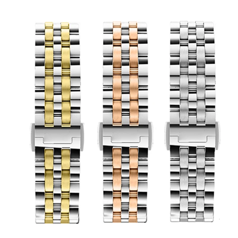  حزام ساعة ذو نهاية منحنية لـ IWC قابل للتعديل ميلان شبكة سوار من الفولاذ المقاوم للصدأ لبورتوفينو/مارك/البرتغالي 19 مللي متر 20 مللي متر 21 مللي متر 22 مللي متر #6