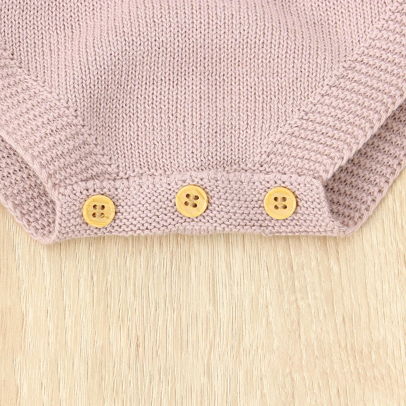 Summer Newborn Baby Bodysuits for Infant Girls Candy Color Knitting Onesie Outfits Casual Short Sleeves Knitted Toddler Costumes