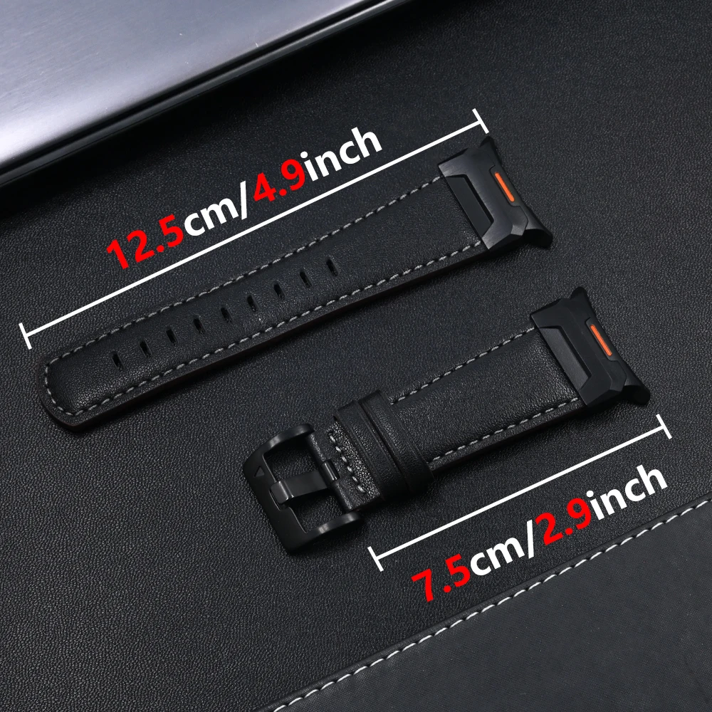 Cinturino di lusso in pelle per Samsung Galaxy Ultra Watch 47mm Bracciale da polso da uomo d'affari Correa per SAMSUNG GALAXY 47MM Soft Band