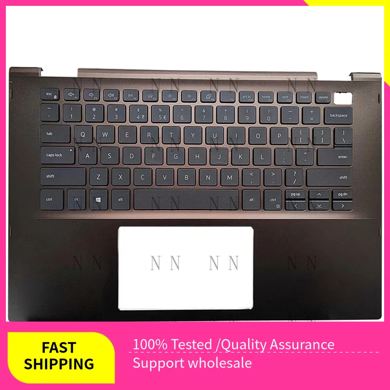 

Верхний чехол для упора для рук YUZG для Dell Inspiron 14-7000 7405 2in1 0MKCVW с подсветкой, коричневый, США