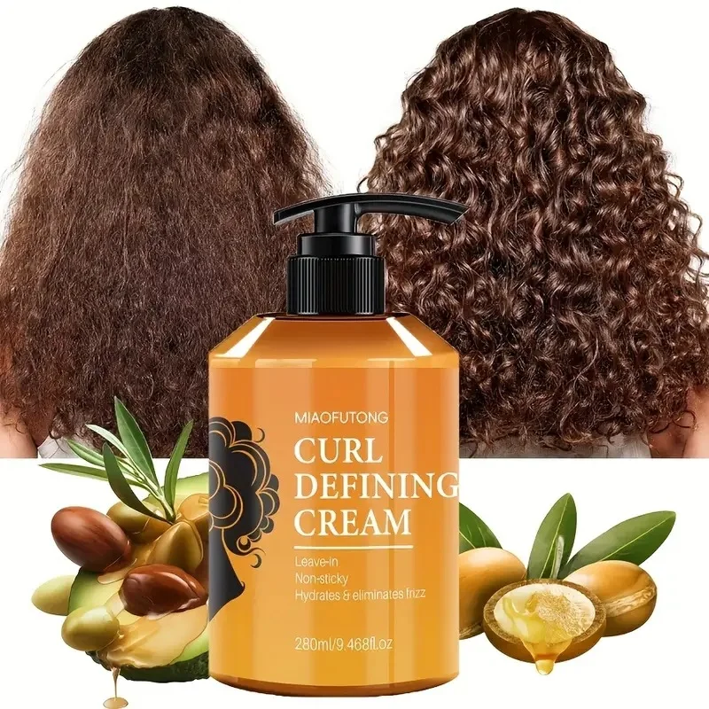 

European and American Popular Curly Hair Cream with Elastic Styling Shaping and Moisturizing Hair Fluffy Hair Care Elastic Agent