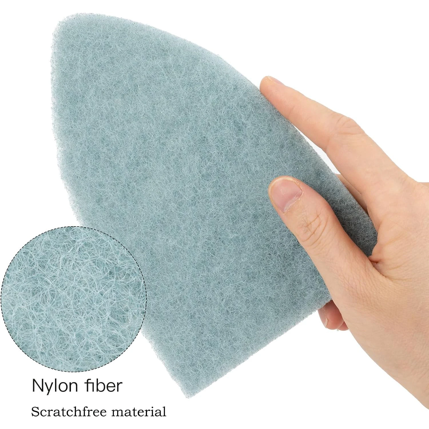 FOSHIO Replaceable Nylon Scrub Pads Household Cleaning Scour Wipe Scraper Brush Kitchen Tile Ceramic Glass Automotive Wash Tools