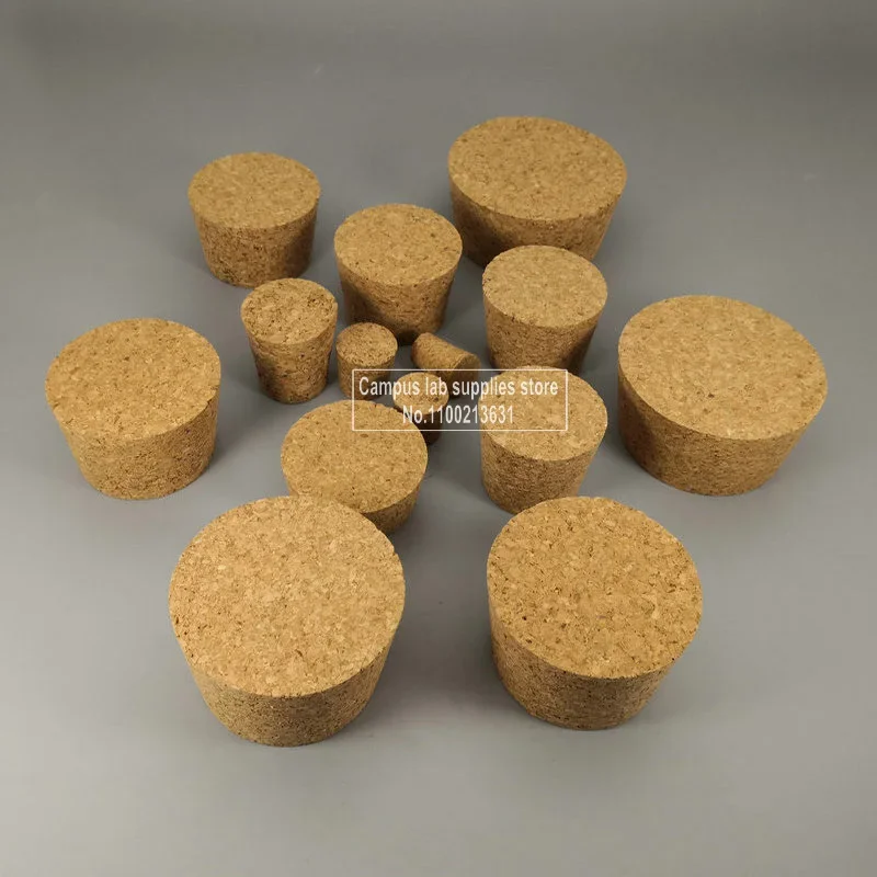 10pcs/lot (Top Diameter 32mm-83mm ) Laboratory Test Tube's Wooden Plug, Pudding Bottle's Stopper Cork