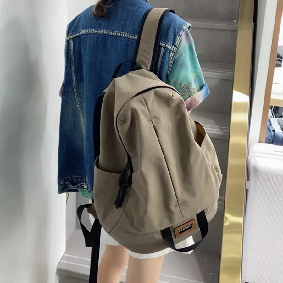 FIDO DIDO Ransel Modis Tas Pria Tas Wanita Tas Travel Ransel Pelajar Tahan Air Nilon Kepadatan Tinggi Asli 2460