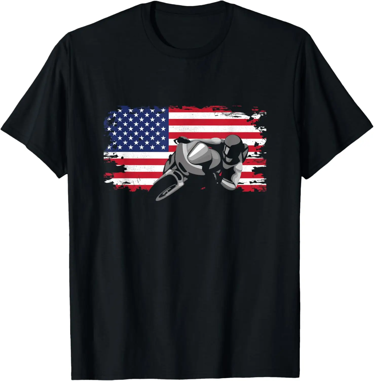 

American Flag Motorcycle Apparel - Motorcycle T-Shirt