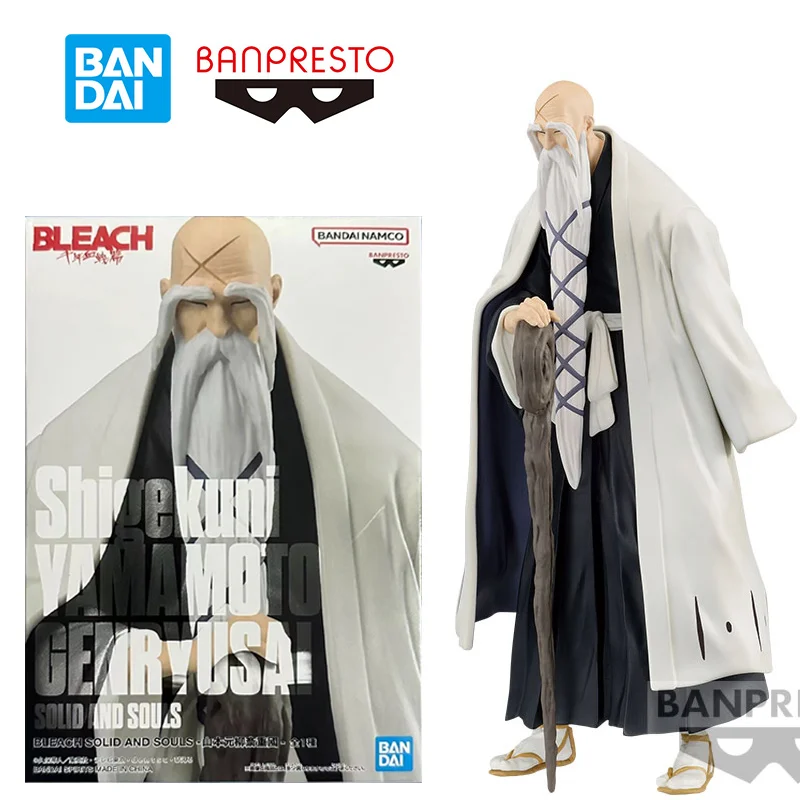 

Фигурки героев аниме Bandai Banpresto Higekuni Yamamotogenryusai, фигурки прочные и души 15 см, оригинальные модели игрушек, Подарочная коллекция