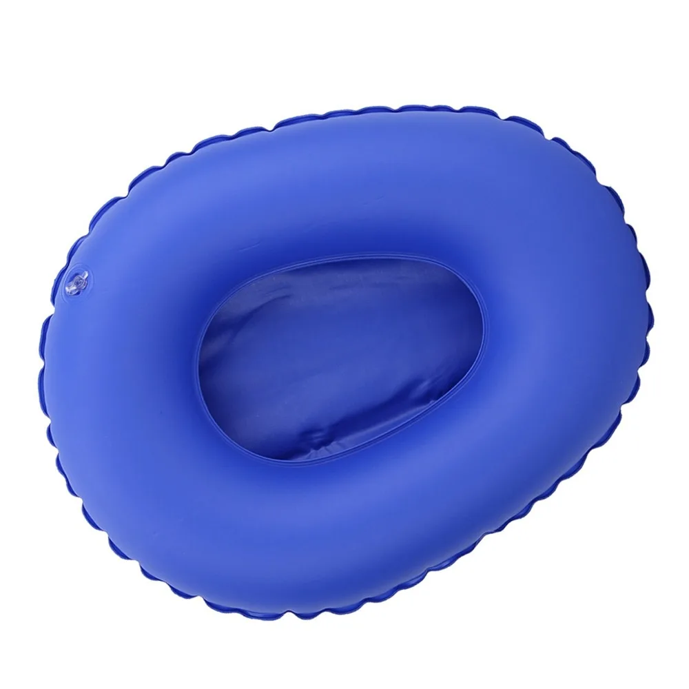 Portable Blue Inflatable Bedpan PU Lightweight Bedpan Easy To Clean Foldable Anti-bedsore Bedpan Home Nursing